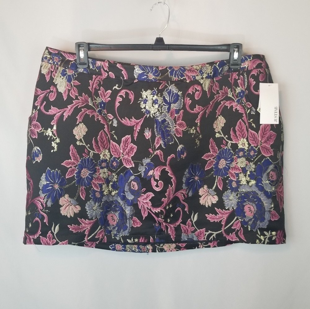 JustFab Floral Skirt